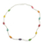 Recycled glass beaded necklace, 'Casual Colors' - Multicolored Recycled Glass Beaded Necklace from Ghana (image 2c) thumbail