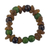 Recycled glass beaded bracelet, 'Divine Mawuena' - Green and Brown Recycled Glass Beaded Bracelet rom Ghana (image 2a) thumbail