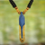 Wood pendant necklace, 'Afadjato Mountain' - Hand Crafted African Ethnic Style Wood Pendant Necklace thumbail