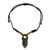 Wood pendant necklace, 'Ashanti Ruler' - Adjustable Sese Wood Pendant Necklace from Ghana (image 2c) thumbail