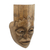 African wood mask, 'Tribal Luba' - Handcrafted Sese Wood Cultural African Mask from Ghana