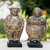 Figuritas de cerámica, (par) - Pareja de Figuras de Cerámica de Hombre y Mujer de Ghana
