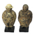 Ceramic figurines, 'Charming Couple' (pair) - Pair of Ceramic Figurines of a Man and Woman from Ghana