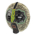African beaded wood mask, 'Ntiase Understanding' - Sese Wood and Recycled Glass Bead African Mask from Ghana (image 2b) thumbail