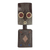 African wood sculpture, 'Ahomka Mask' - Ghanaian Sese Wood Mask Sculpture with Aluminum Plating thumbail