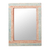 Wood wall mirror, 'Local Treasure' - Distressed Sese Wood Wall Mirror by Ghanaian Artisans (image 2a) thumbail