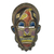 African wood mask, 'Monkey' - Handcrafted Ghanaian Sese Wood Wall Mask with Recycled Beads (image 2a) thumbail