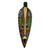 African wood beaded mask, 'Adventurous Owl' - Multicolor Owl Artisan Crafted African Bead Wood Wall Mask (image 2a) thumbail