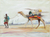 'Homeward' - Signed Impressionist Painting of a Man with a Camel