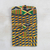 Cotton jewelry roll, 'Kente Traveler' - Ghanaian Kente Print Cotton Jewelry Roll with 6 Pockets