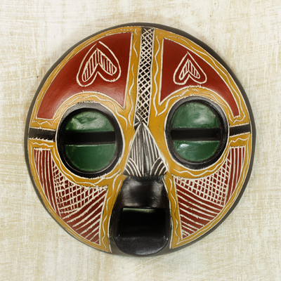 African wood mask, Heart of Africa