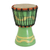 Tambor mini djembe de madera - Auténtico mini tambor djembe africano hecho a mano artesanalmente.