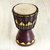 Wood mini djembe drum, 'African Aubergine' - Authentic African Mini Djembe Drum Crafted by Hand (image 2b) thumbail