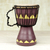 Wood mini djembe drum, 'African Aubergine' - Authentic African Mini Djembe Drum Crafted by Hand