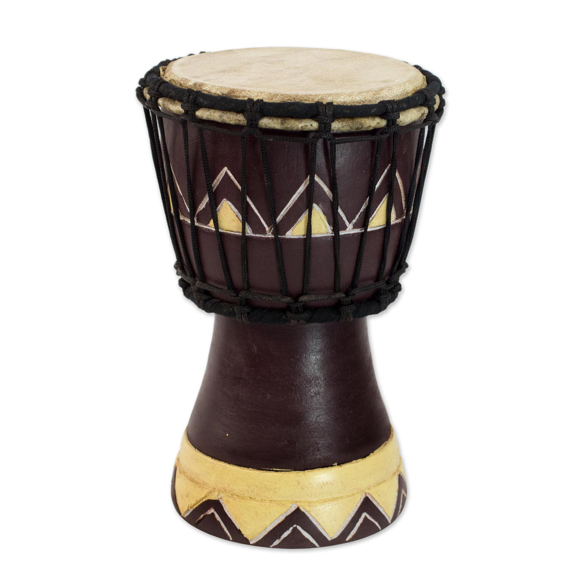 Artisan Crafted Authentic African Mini Djembe Drum African Sounds