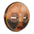 African wood mask, 'There is Time' - Handcrafted African Sese Wood Wall Mask from Ghana (image 2b) thumbail