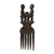 Wood wall decor, 'Adamfo Pa Comb' - Handcrafted Sese Wood Comb Wall Accent from Ghana