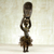 Escultura de madera - Escultura Africana Artesanal en Madera de Sesé y Yute