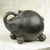 Ceramic sculpture, 'Round Elephant' - Wood-Fired Handcrafted Ceramic Elephant Sculpture from Ghana