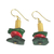 Wood and coconut shell dangle earrings, 'Prosperous Colors' - Colorful Sese Wood and Coconut Shell Earrings from Ghana (image 2c) thumbail