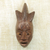 African wood mask, 'Yam Festival' - Handcrafted Wood Dan Tribe Mask from Ghana