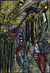 'Marriage Ritual' - Multicolored Cultural Expressionist Painting from Ghana thumbail