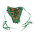 Cotton bunting, 'African Patterns in Emerald' - Cotton Bunting in Emerald with African Motifs from Ghana