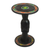 Wood accent table, 'Three Faces' - Handcrafted Sese Wood Accent Table with Recycled Beads