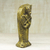 Wood sculpture, 'Pharaoh Sarcophagus' - Gold-Tone Sese Wood Sarcophagus Sculpture from Ghana