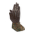Wood wall sculpture, 'Let Us Pray' - Handcrafted Sese Wood Wall Sculpture of Hands from Ghana