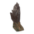 Wood wall sculpture, 'Let Us Pray' - Handcrafted Sese Wood Wall Sculpture of Hands from Ghana (image 2d) thumbail