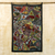 Wandbehang aus Batik-Baumwolle - Wandbehang aus Batik-Baumwolle mit kulturellen Motiven aus Ghana