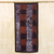 Batik cotton wall hanging, 'Traditional Affinity' - Batik Cotton Wall Hanging in Black White and Red from Ghana