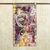 Batik cotton wall hanging, 'Forest Goddess' - Multicolored Batik Cotton Wall Hanging from Ghana