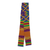 Cotton blend kente cloth scarf, 'Fathia Beauty' (4 inch width) - Handwoven Cotton Blend Kente Cloth Scarf (4 Inch Width) (image 2b) thumbail