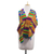 Cotton blend kente cloth shawl, 'Fathia Beauty' (13 inch width) - Handwoven Cotton Blend Kente Cloth Shawl (13 Inch Width) thumbail