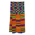 Kente-Tuch-Schal aus Baumwollmischung, 'Fathia Beauty' (13 Zoll Breite) - Handgewebter Kente-Tuch-Schal aus Baumwollmischung (13 Zoll Breite)