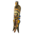 Afrikanische Holzmaske - Handgefertigte, geschnitzte, bemalte Gummibaummaske aus Afrika