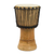 Holz-Djembe-Trommel, 'Kente Melody' - Handgefertigte Holz-Djembe-Trommel aus Westafrika