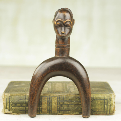Dekorative Holzschleuder - Sese Wood Cultural Deko-Schleuder aus Ghana