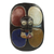 Máscara de madera africana, 'Escudo colorido' - Máscara de escudo Guro de madera de Sese tallada a mano multicolor de Ghana
