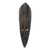 African wood mask, 'Akan Adornment' - Hand Carved Sese Wood and Aluminum African Mask from Ghana (image 2a) thumbail