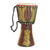 Djembe-Trommel aus Holz - Djembe-Trommel aus Sese-Holz in Gelb und Braun aus Ghana