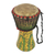 Djembe-Trommel aus Holz - Handbemalte Djembe-Trommel aus Sese-Holz aus Ghana