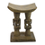 Decorative wood throne stool, 'Elephant King' - Decorative Cedar Wood Elephant Throne Stool from Ghana