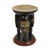 Decorative wood stool, 'Household Family' - Handcrafted Decorative Stool with Face Designs from Ghana (image 2a) thumbail