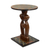 Cedar wood accent table, 'Household Lovers' - Handcrafted Love-Themed Cedarwood Accent Table from Ghana (image 2c) thumbail