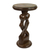 Wood accent table, 'Entwined Lovers' - Handcrafted Cedarwood Artistic Accent Table from Ghana