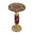 Cedar wood accent table, 'Three Dancers' - Cedar Wood Accent Table in Red and Beige from Ghana (image 2b) thumbail
