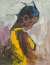 'All Alone' - Pintura impresionista de una niña de Ghana